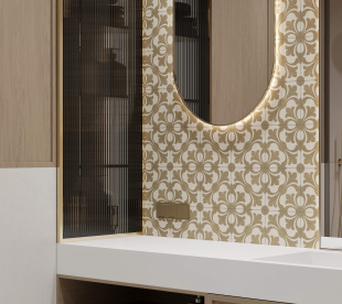 Керамогранит Laparet Harmony Beige структура матовый карвинг (19,6х19,6)